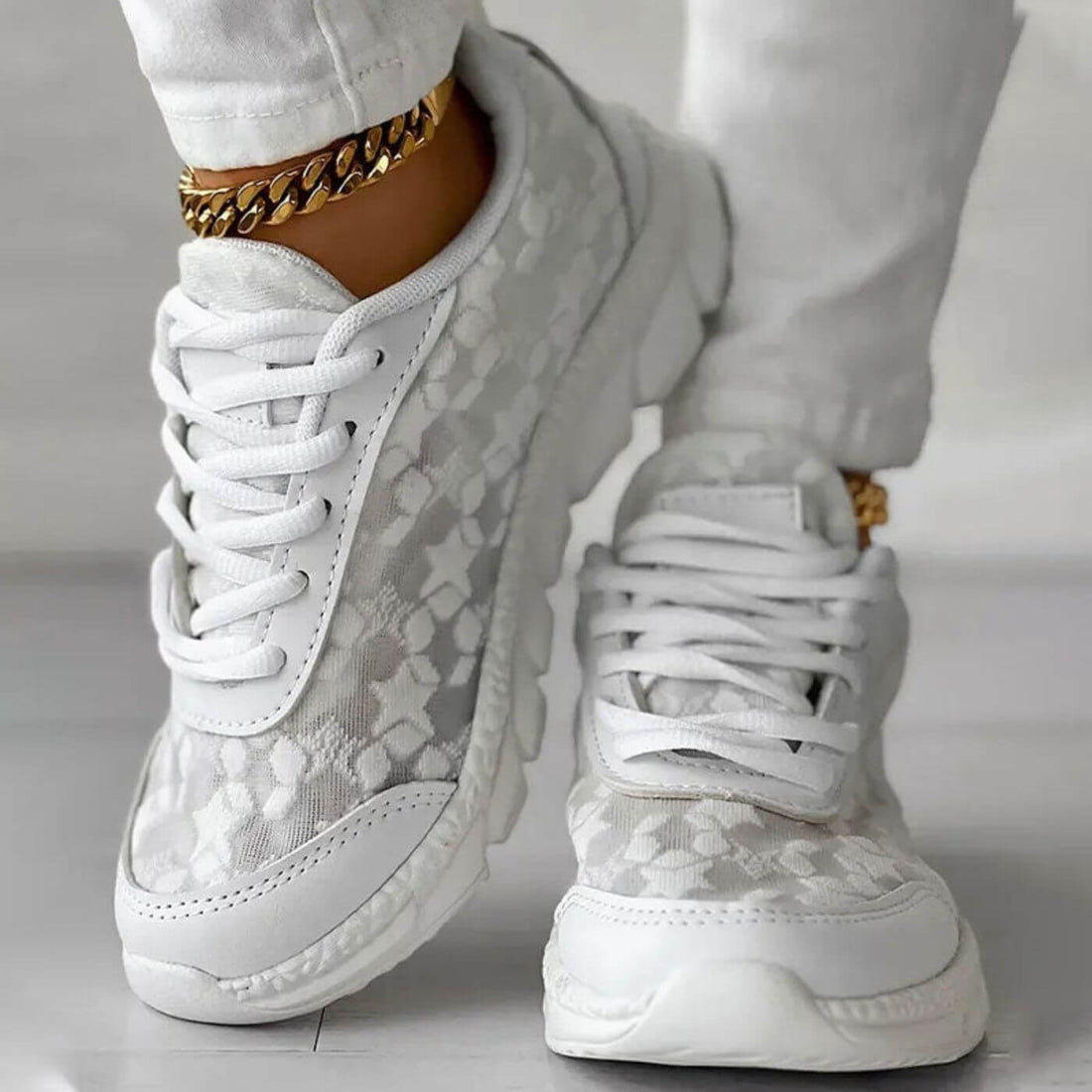 Sol | Zapatillas blancas con plataforma