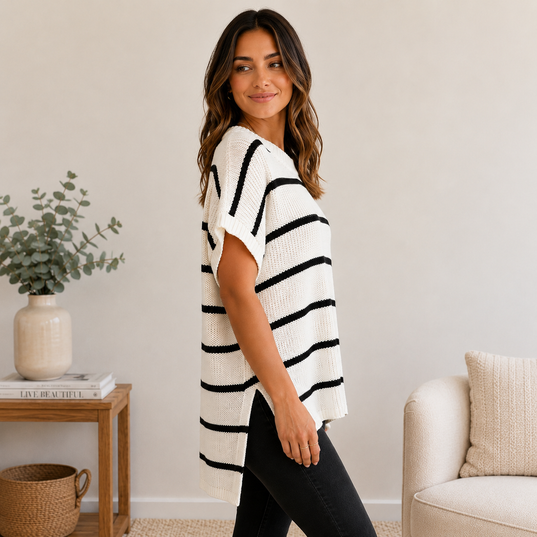 Alba: Jersey oversize suave y elástico