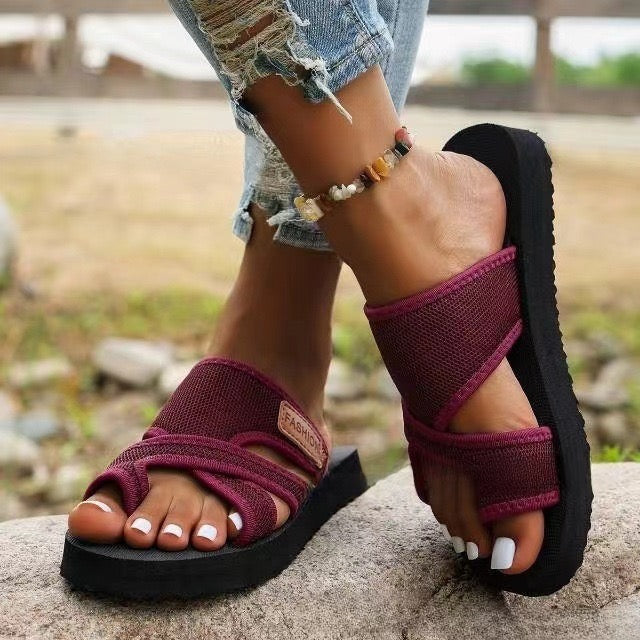 Henar | Sandalias de tiras anchas