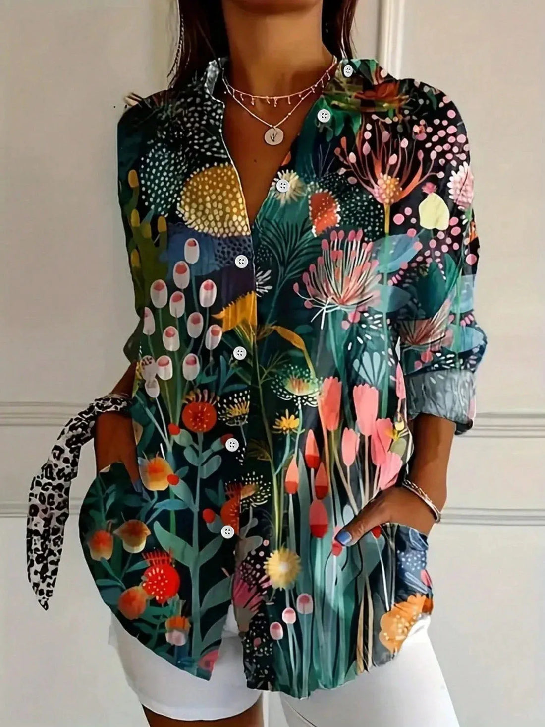 Itsaso | Blusa de estampado multicolor