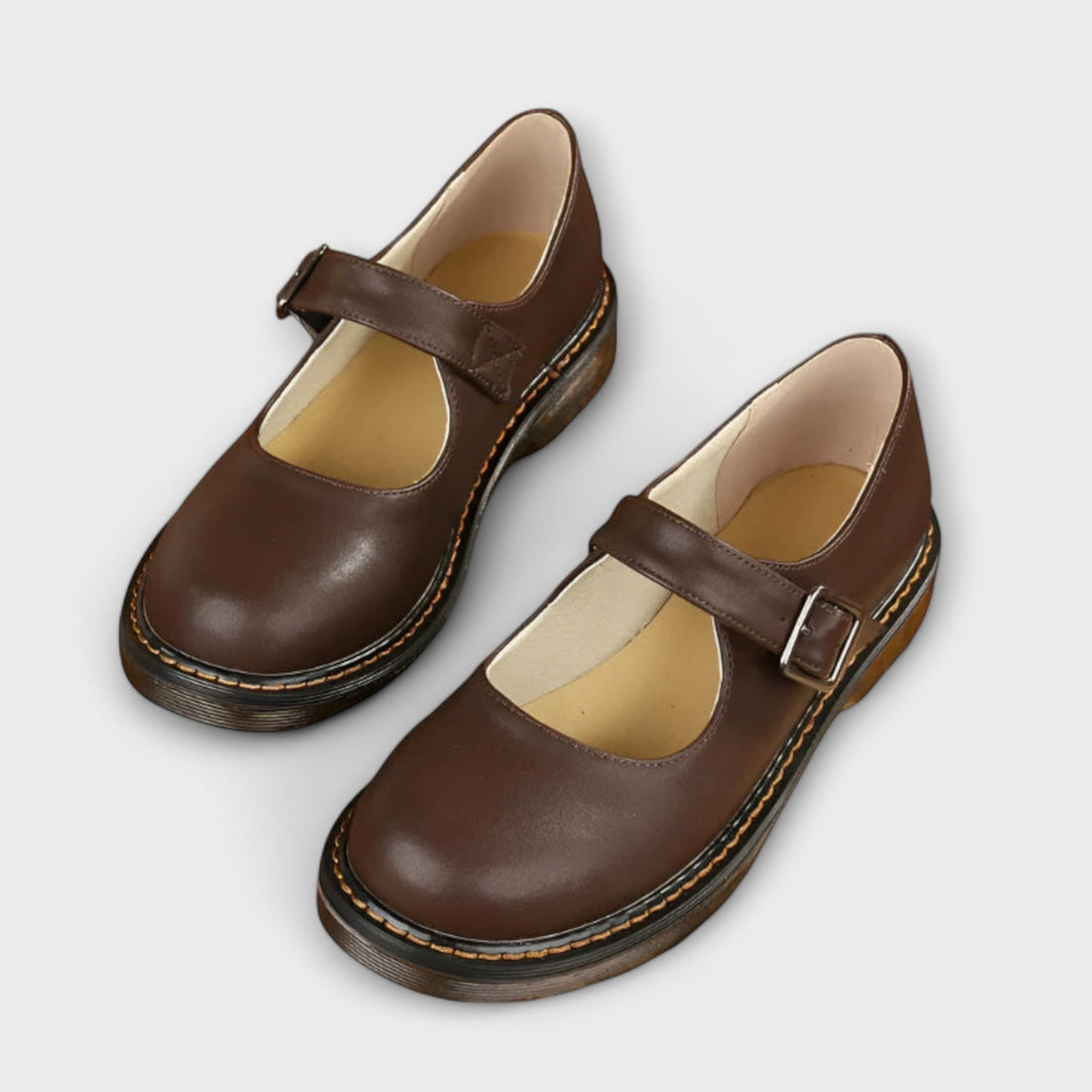 Leandra | Zapatos Mary Jane de punta redonda