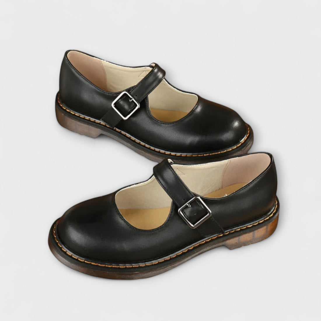 Leandra | Zapatos Mary Jane de punta redonda