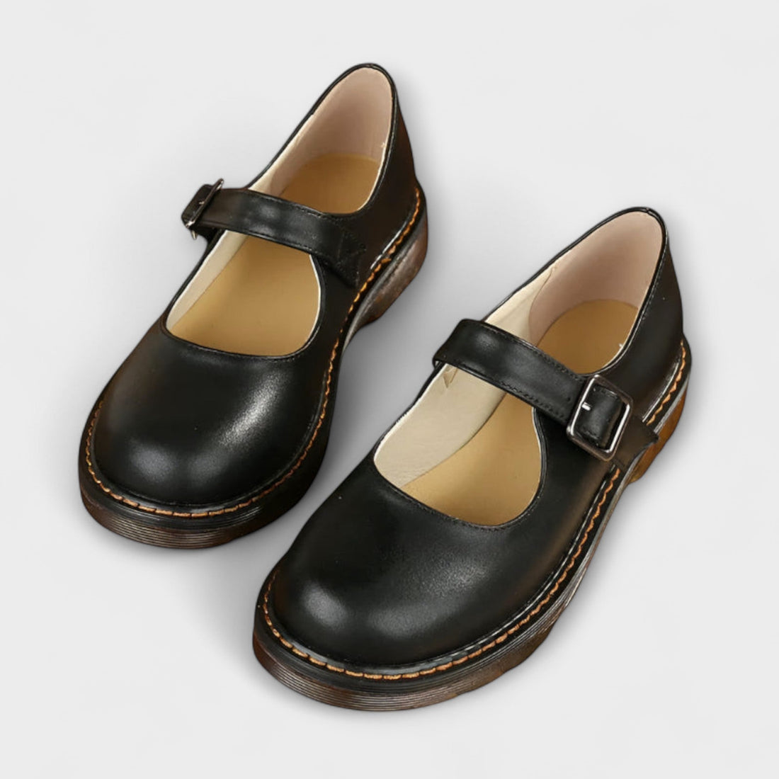 Leandra | Zapatos Mary Jane de punta redonda