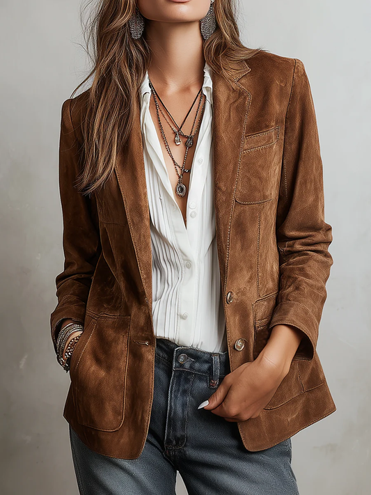 Loreto | Blazer vintage marrón