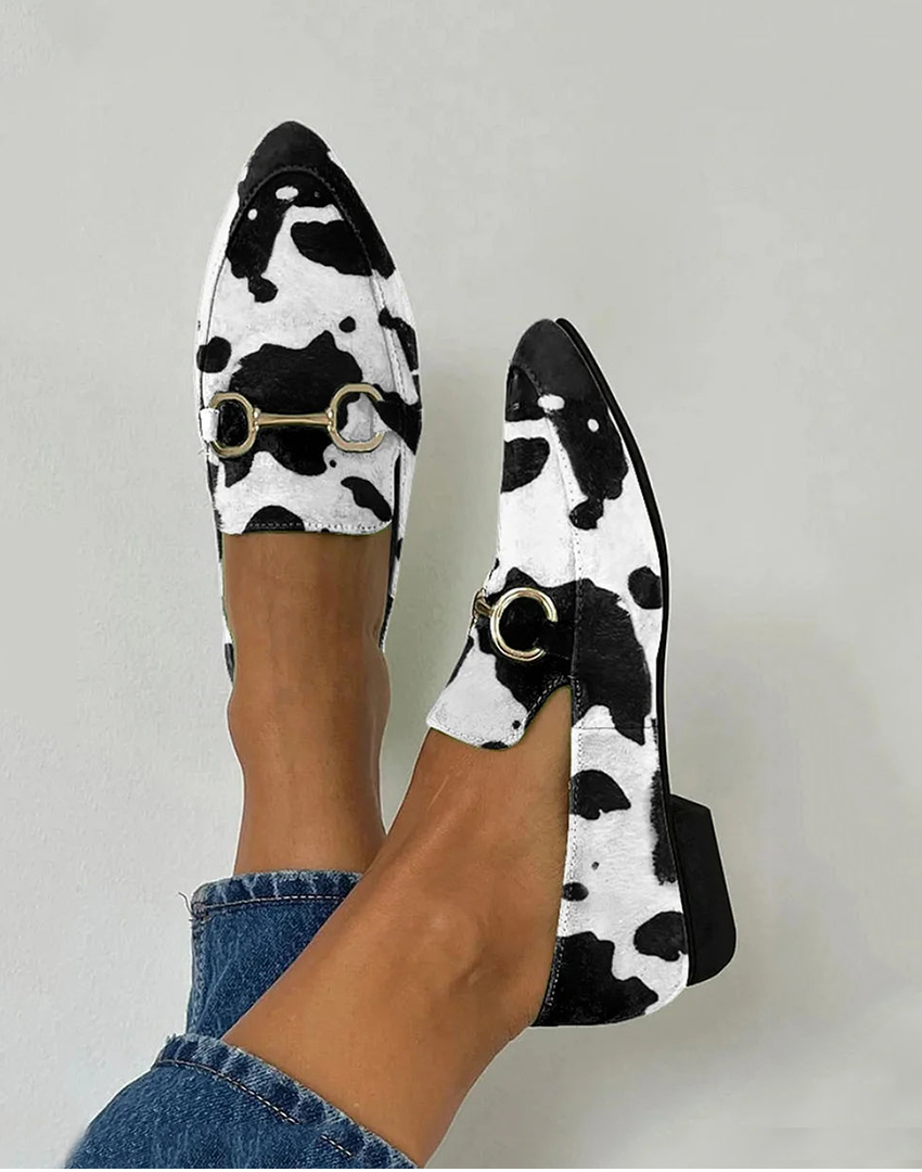 Aurelia | Mocasines estampados con hebilla