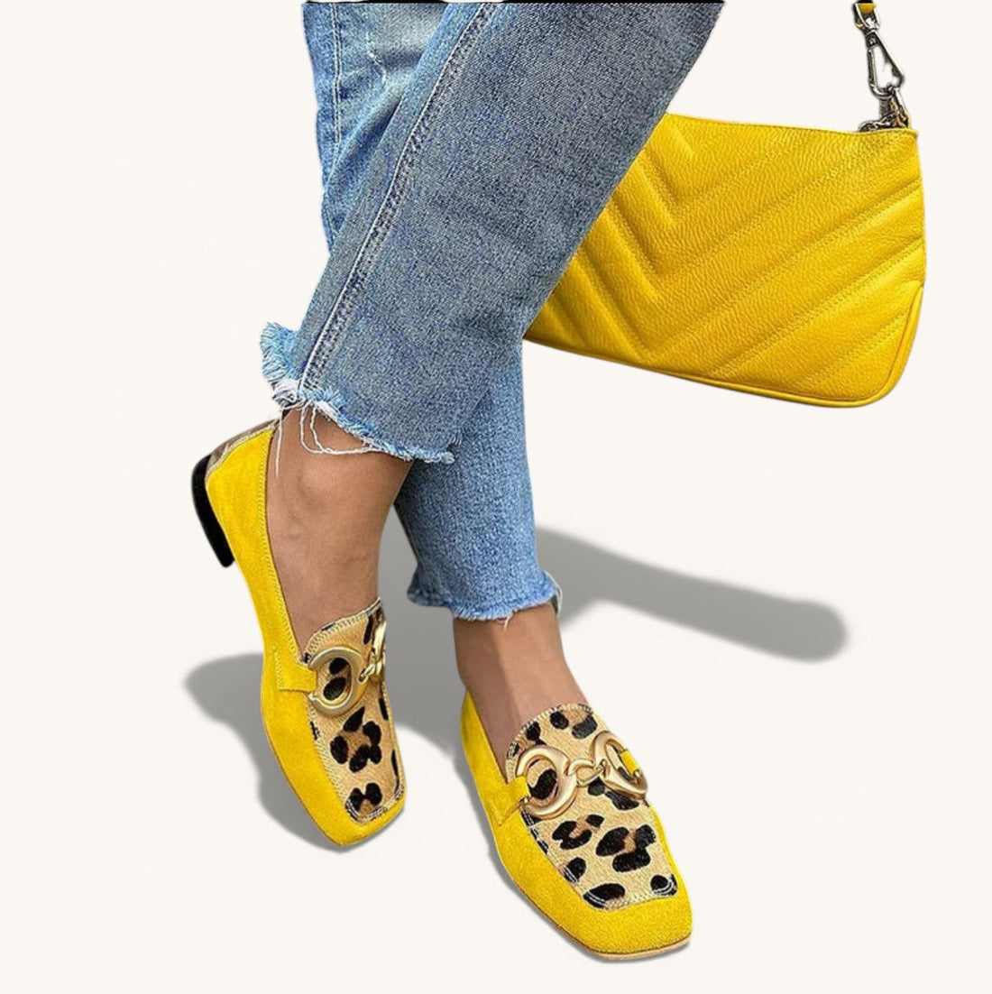 Benita | Mocasines con estampado animal