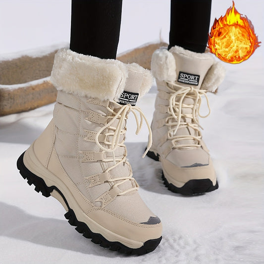 Mercedes | Botas de invierno con cordones y forro de pelo
