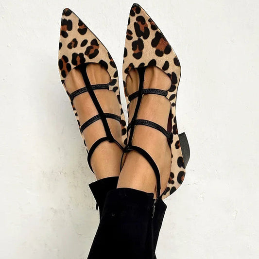 Ainhoa | Zapatos de tacón con pulsera de leopardo