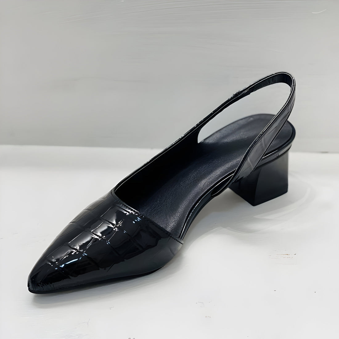 Concepción | Zapatos destalonados de tacón con punta ancha