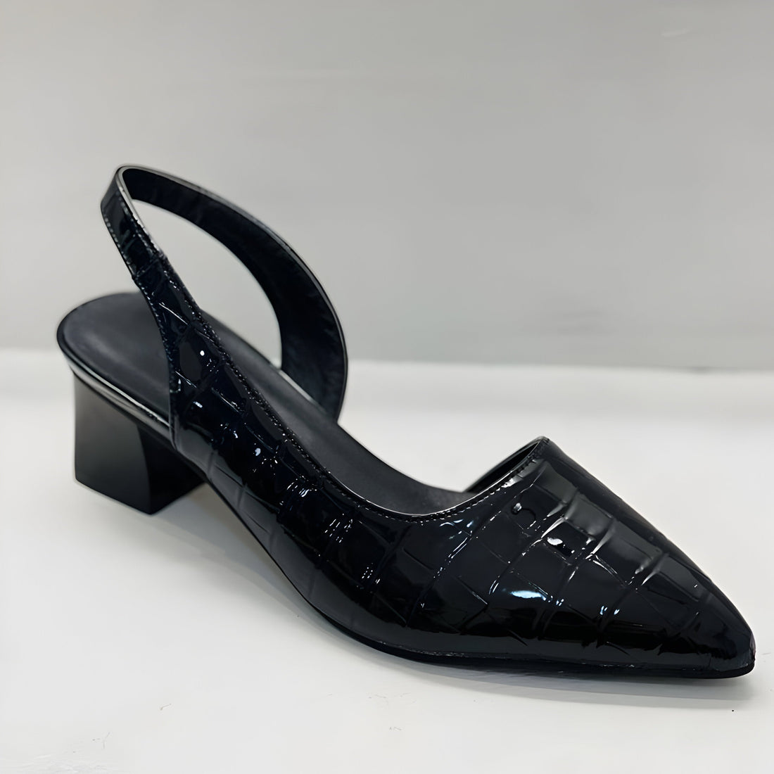 Concepción | Zapatos destalonados de tacón con punta ancha