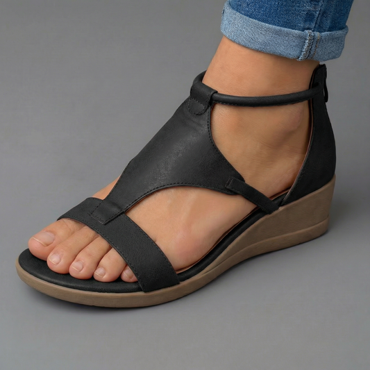 Delfina | Sandalias de cuña cerradas en el talón