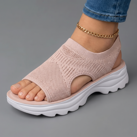 Estíbaliz | Sandalias de punto con suela gruesa