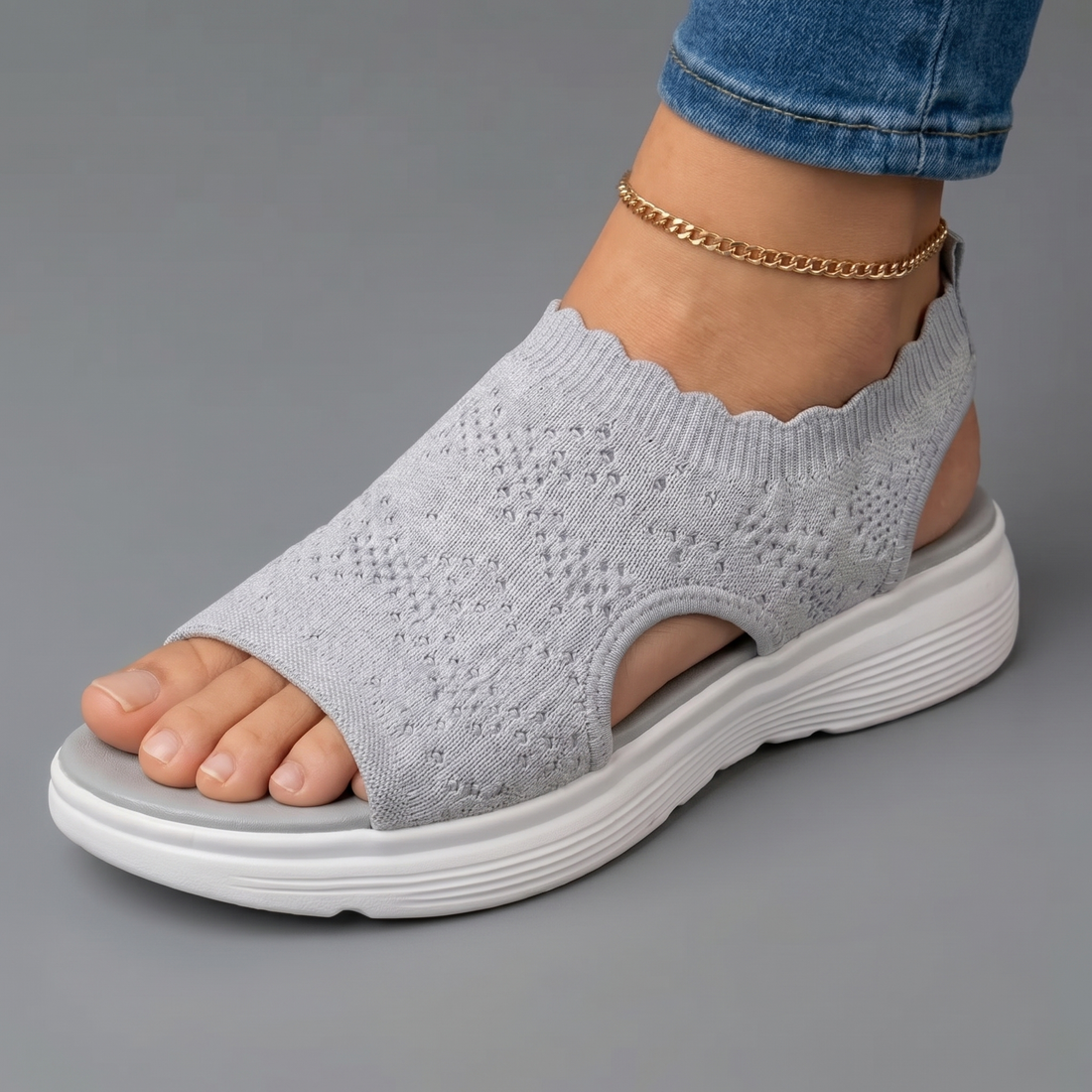 Carmina | Sandalias de punto con suela ligera