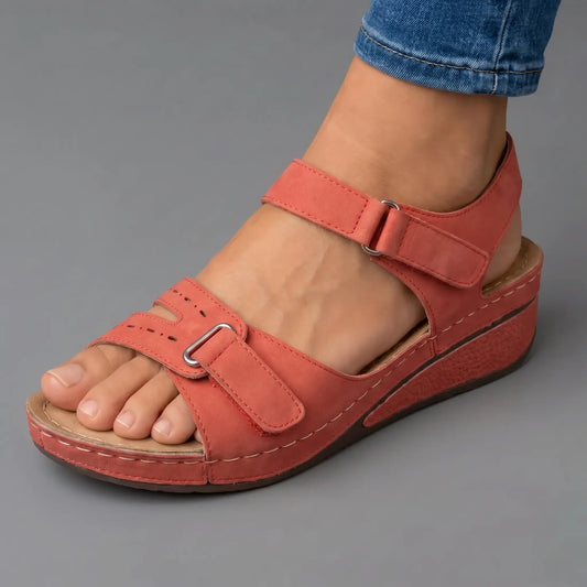 Aránzazu | Sandalias de cuña con velcro