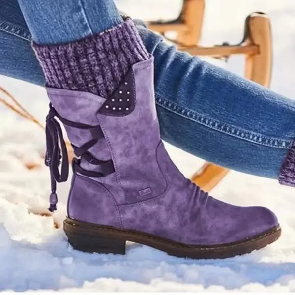 Mariola | Botas de invierno con puño de punto