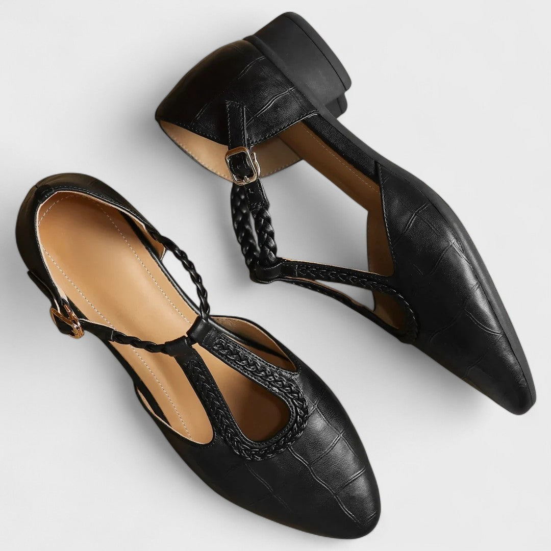 Liliana | Zapatos de piel con tira en T