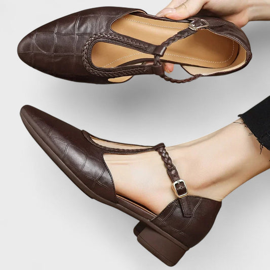 Liliana | Zapatos de piel con tira en T