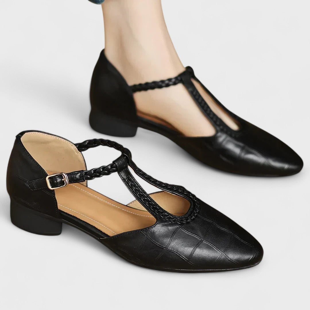 Liliana | Zapatos de piel con tira en T