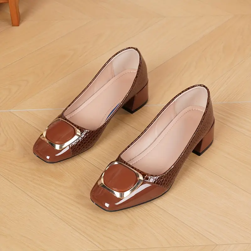 Gloria | Mocasines con tacón ancho