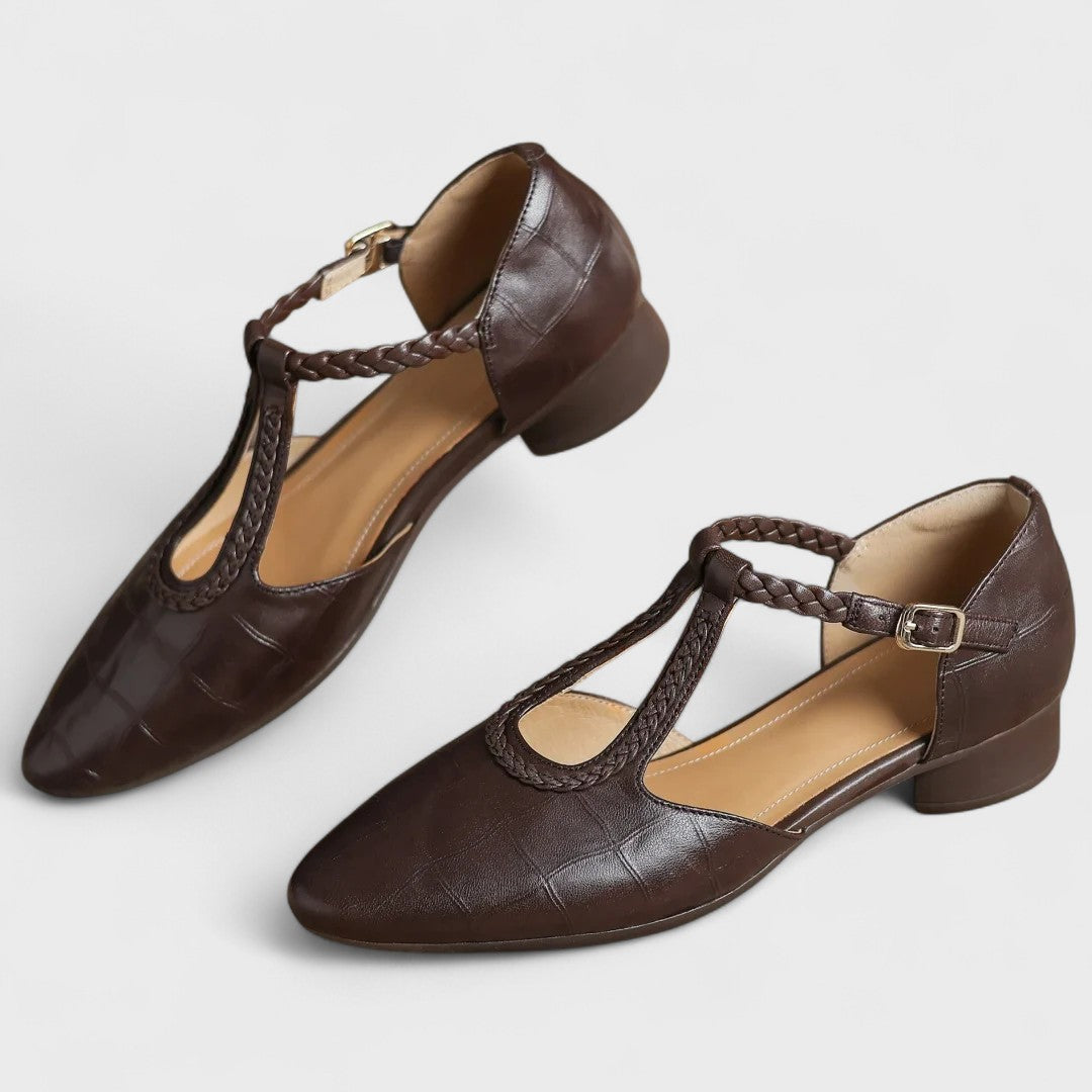 Liliana | Zapatos de piel con tira en T