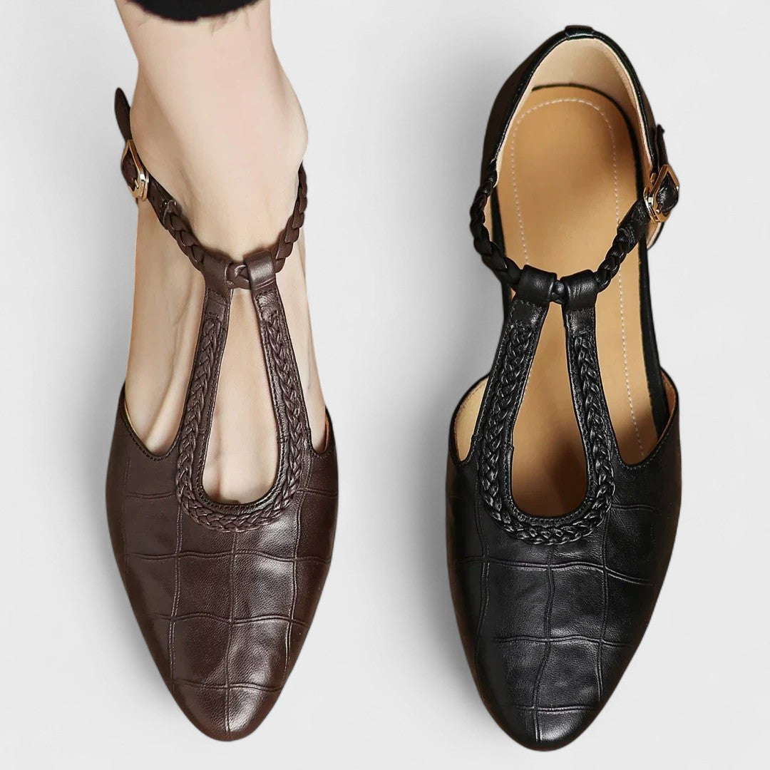 Liliana | Zapatos de piel con tira en T
