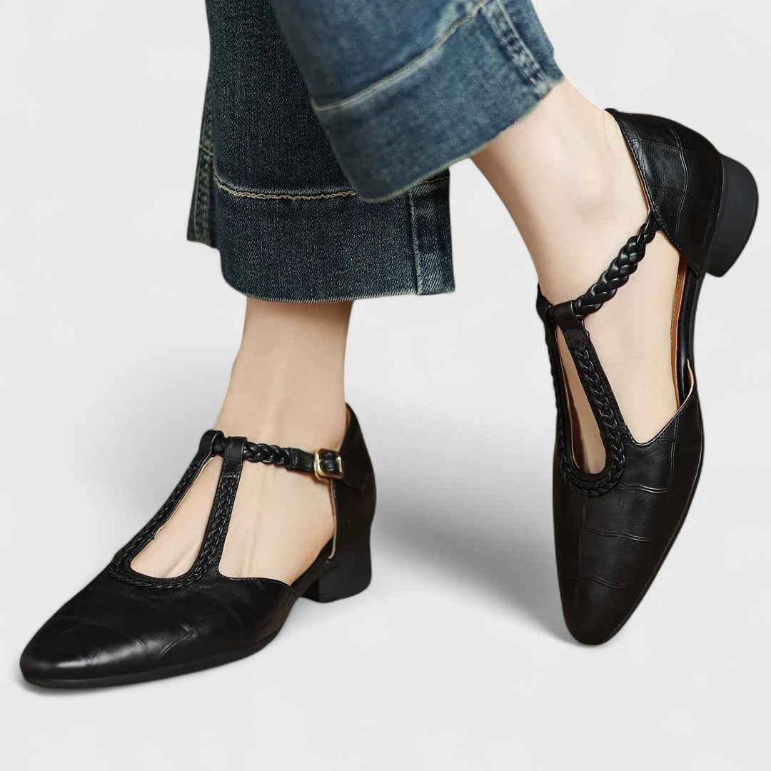 Liliana | Zapatos de piel con tira en T