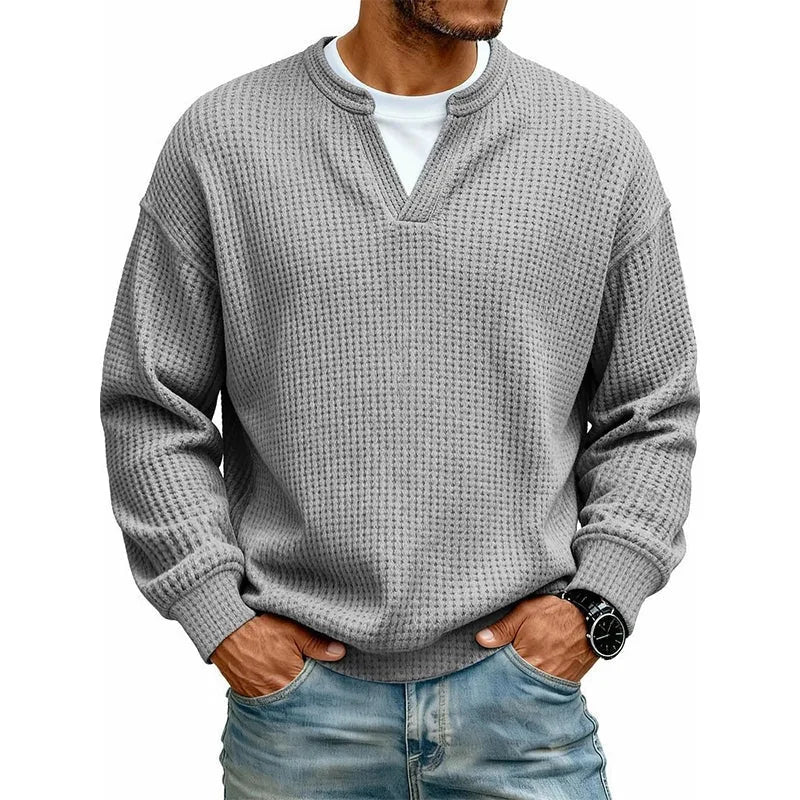 Daniel: Jersey de punto texturizado en gris