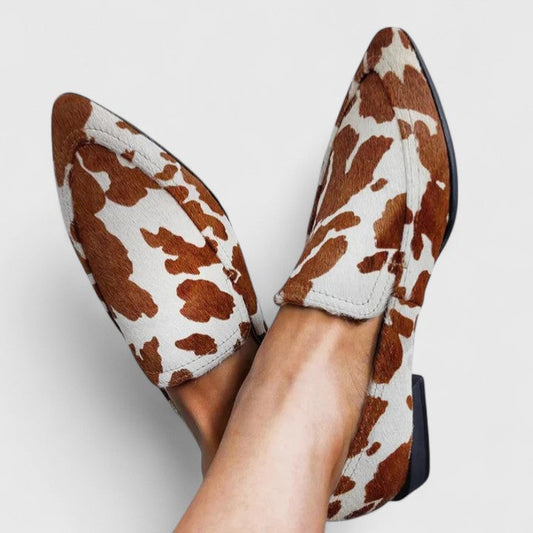 Filomena | Mocasines de punta con estampado animal