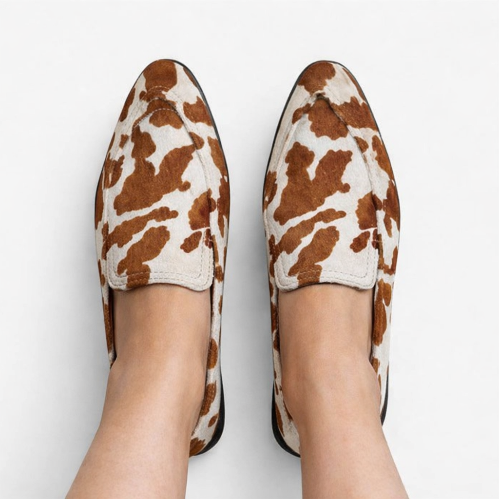 Filomena | Mocasines de punta con estampado animal