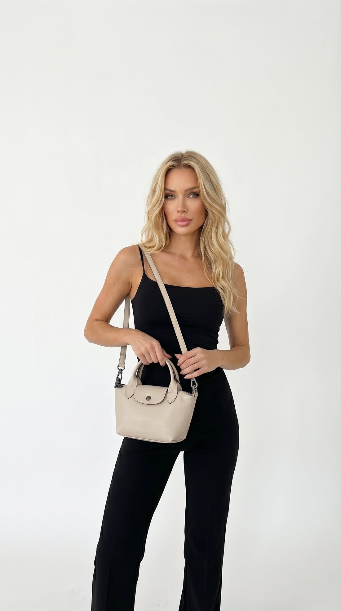 María Teresa | Mini bolso trapecio con doble asa