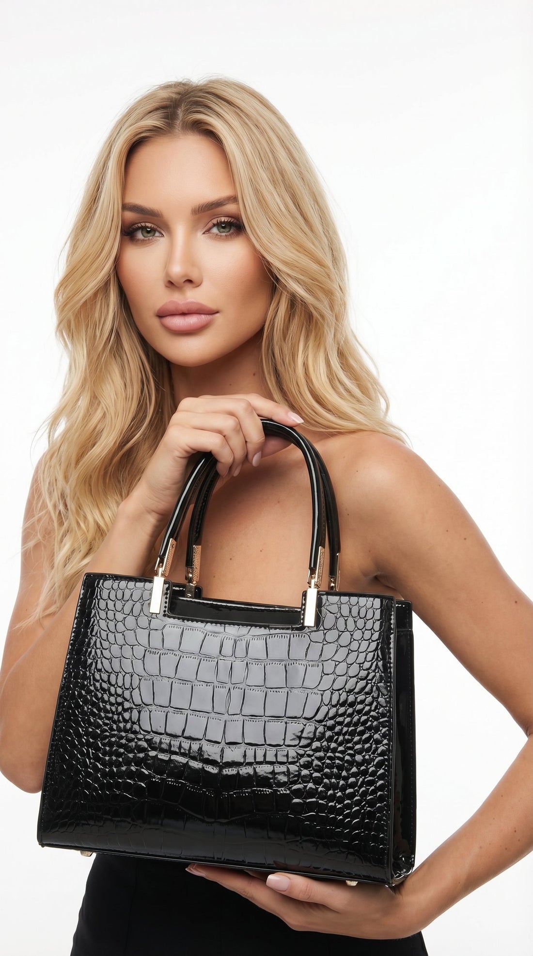 Ana Lucía | Bolso tote efecto cocodrilo