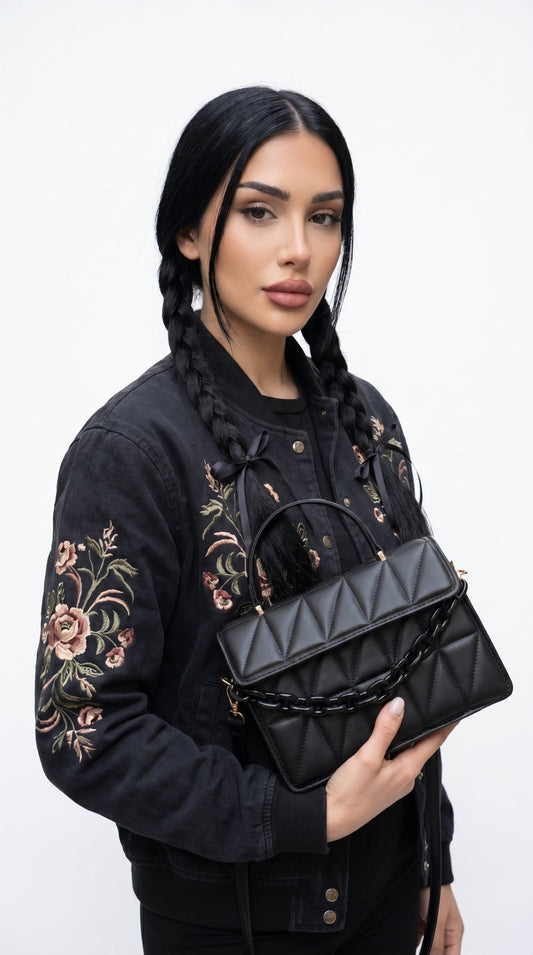Yanira | Bolso bandolera acolchado con cadena