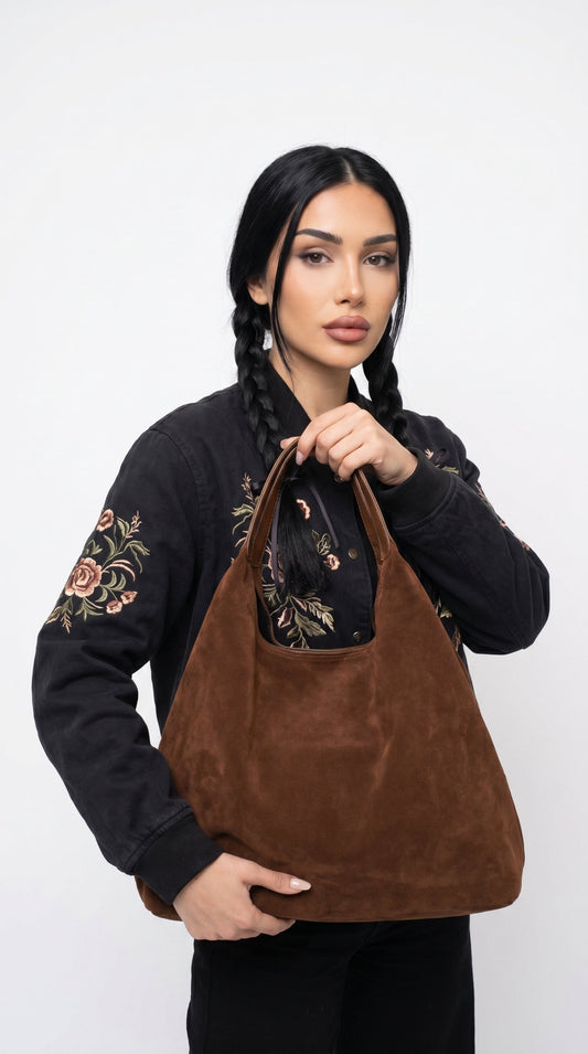 Dayana | Bolso hobo de ante