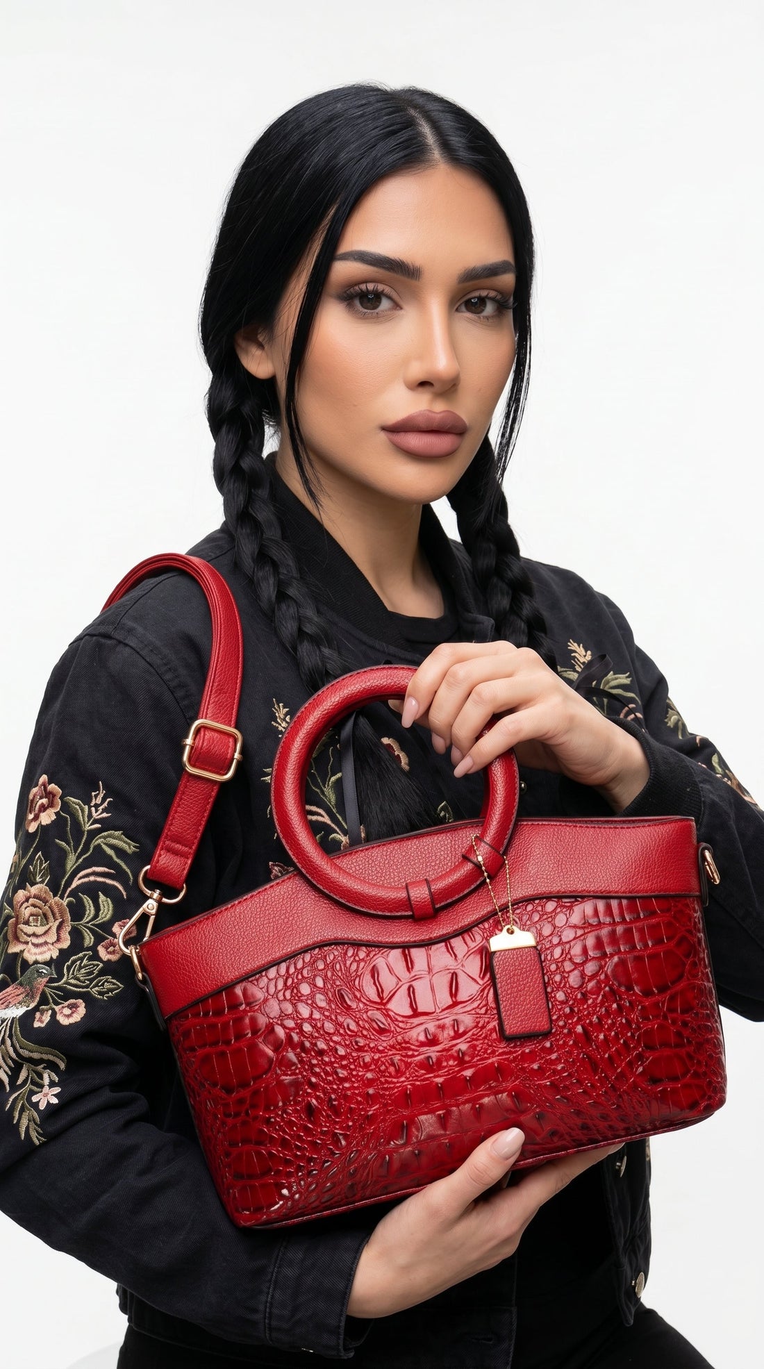 Miranda | Bolso tote efecto cocodrilo