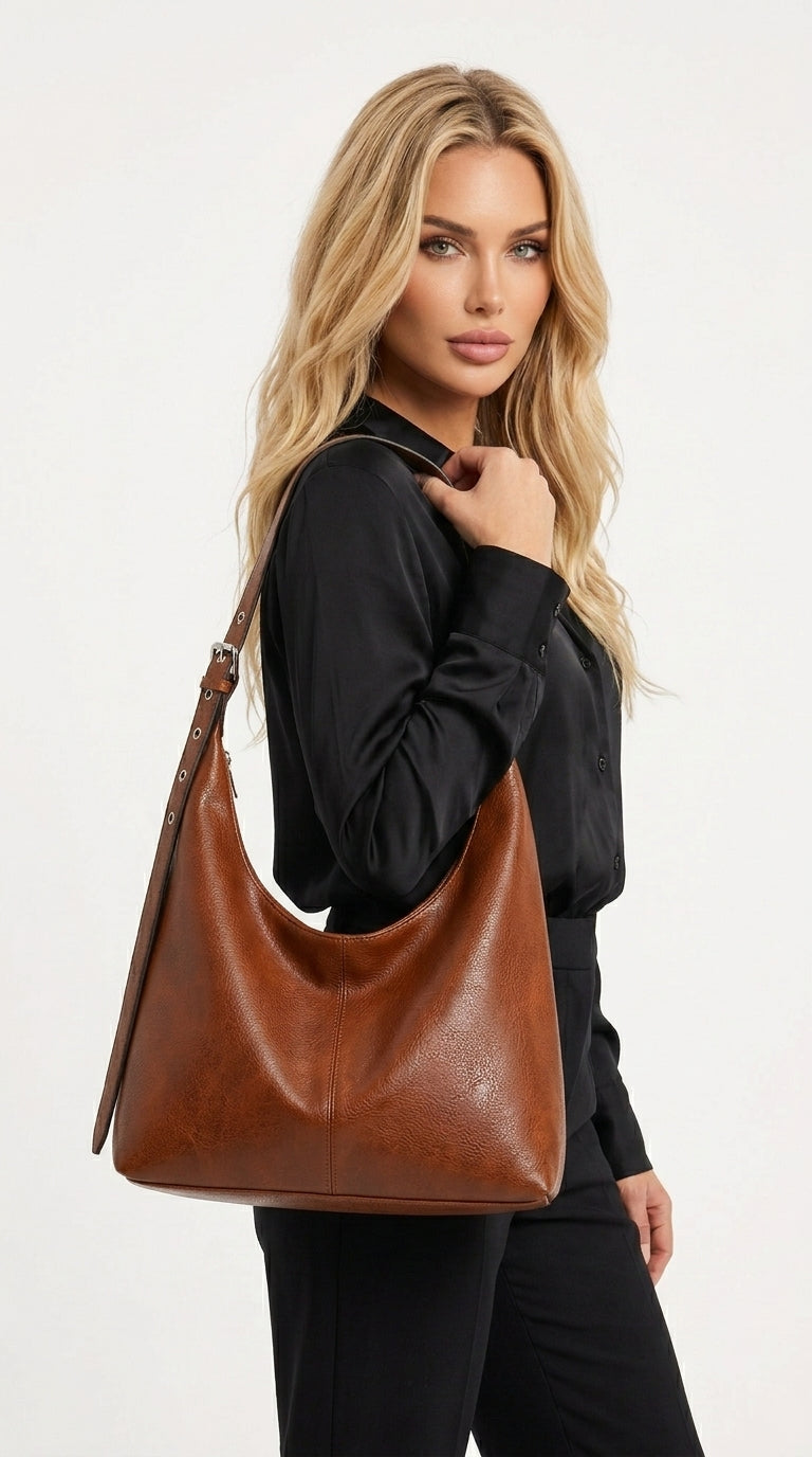 Ricarda | Bolso hobo de piel sintética